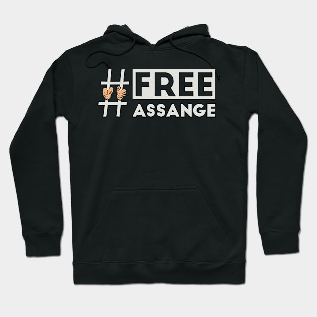 Free Assange Hoodie by Save The Thinker